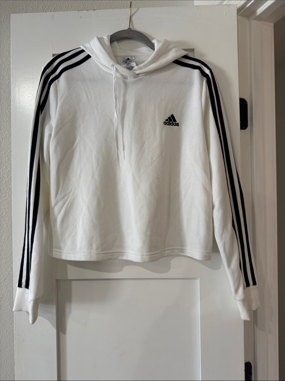 Hooded sweatshirt identified as Crew & Scoop Necks?